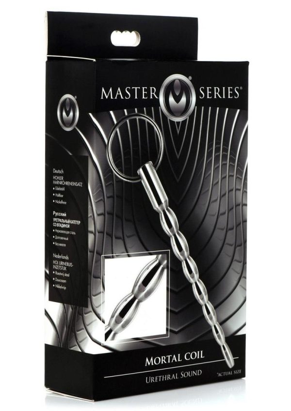 Master Series Mortal Coil Sound Penis Plug Metal 6.63 Inch - Image 2