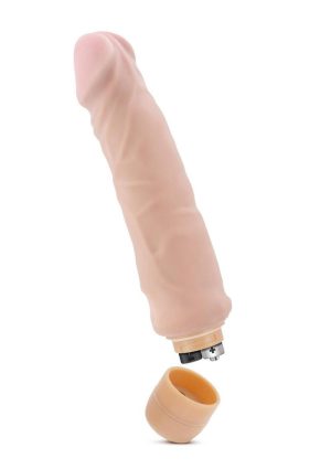 Au Naturel Home Wrecker Vibrating Dildo 9in - Vanilla