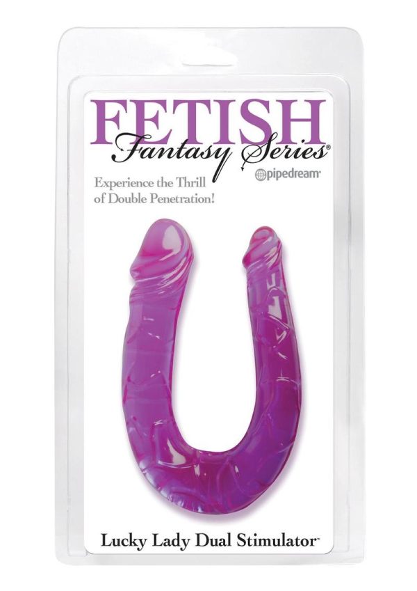 Lucky Lady Dual Stimulator 12 Inch Purple - Image 2