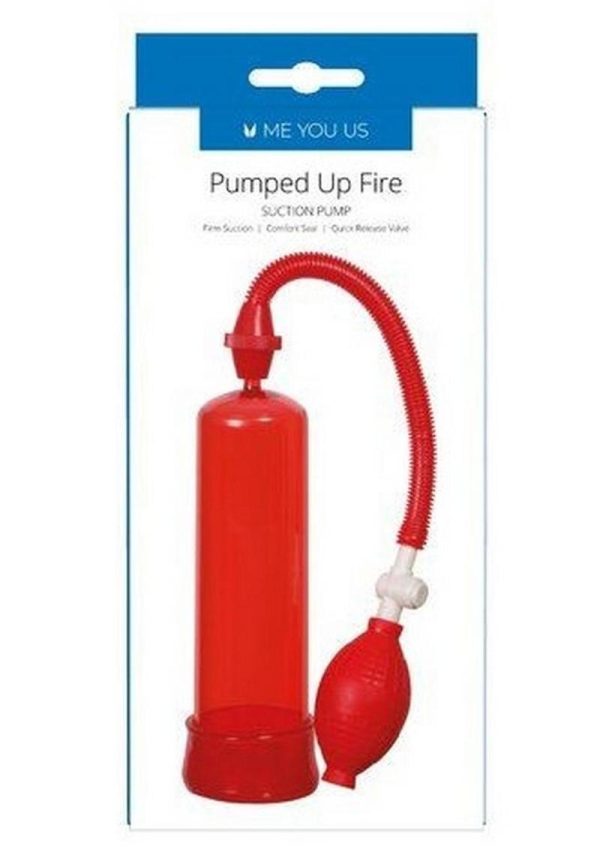 Linx Pumped Up Fire Penis Pump Red 7.75 Inch - Image 2