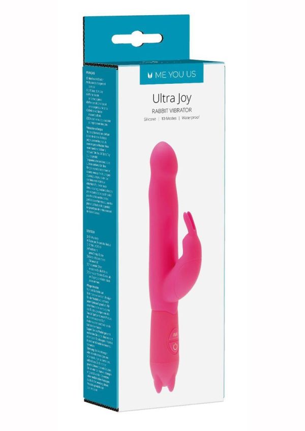 Minx Ultra Joy Silicone Rabbit Vibrator Waterproof Pink - Image 2