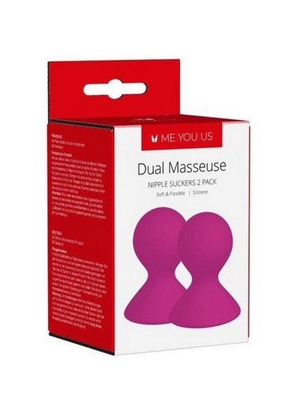 Kinx Dual Masseuse Silicone Nipple Suckers Purple - Image 2