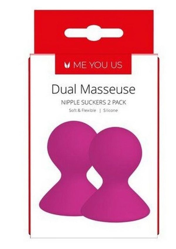 Kinx Dual Masseuse Silicone Nipple Suckers Purple - Image 3