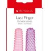 Kinx Lust Finger Textured Sleeves Pink / Purple 2 Each Per Box 3.25 Inch - Image 3