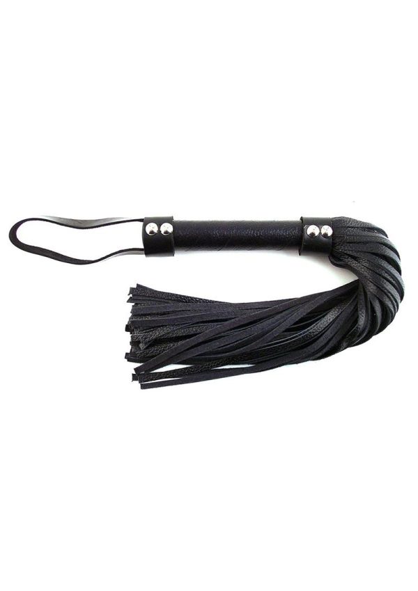 Rouge Short Flogger Leather Black