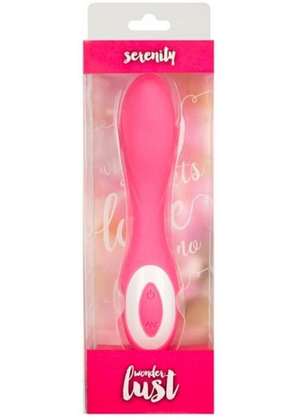 Wonderlust Serenity USB Rechargeable Silicone Vibe Waterproof Pink - Image 2
