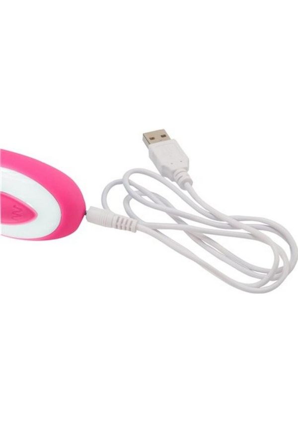 Wonderlust Serenity USB Rechargeable Silicone Vibe Waterproof Pink - Image 3