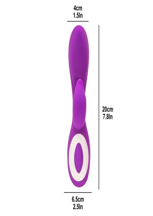 Wonderlust Harmony USB Rechargeable Silicone Dual Vibe Waterproof Purple - Image 3