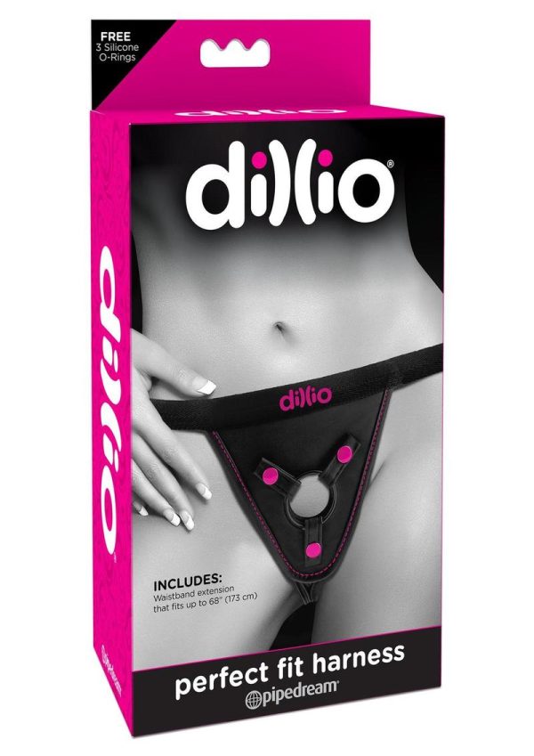 Dillio Perfect Fit Harness Black/Pink - Image 2