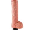 King Cock Vibrating Realistic Dildo Waterproof Flesh 10 Inch - Image 3