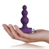 Pearls Petite Sensations 7 Speed Anal Plug Silicone Waterproof Purple - Image 4