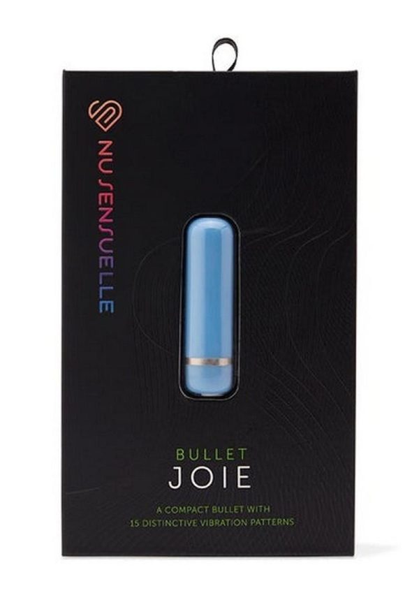 Nu Sensuelle Joie Discreet 15 Function USB Rechargeable Bullet Waterproof Blue 2.5 Inch - Image 2