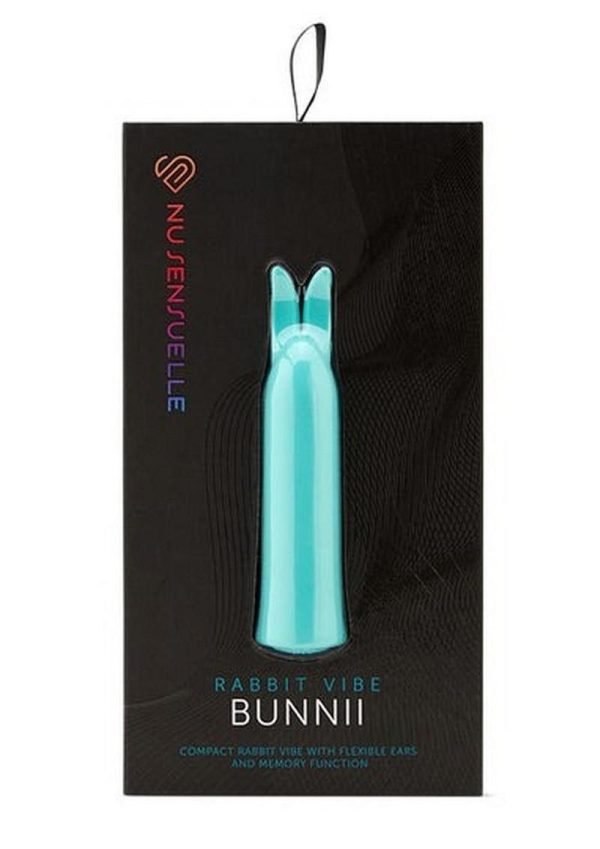 Nu Sensuelle Bunnii 20 Function Silicone USB Rechargeable Vibe Waterproof Teal Blue - Image 2