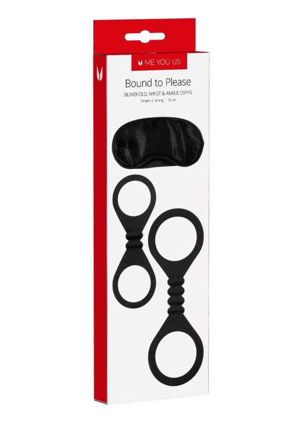 Silicone Wrist and Ankle Cuffs - Black
