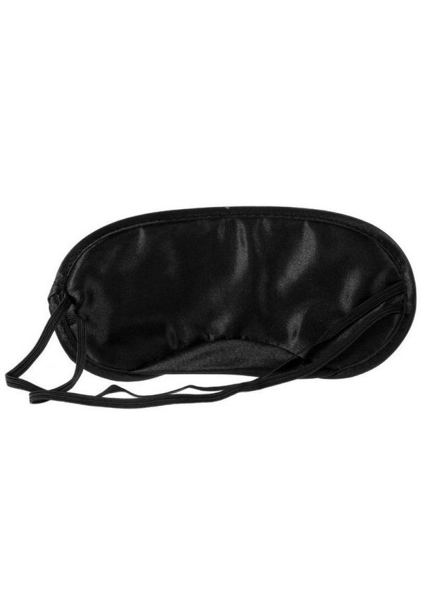 Bound To Please Blindfold, Wrist And Ankle Cuffs Silicone Black - Image 4