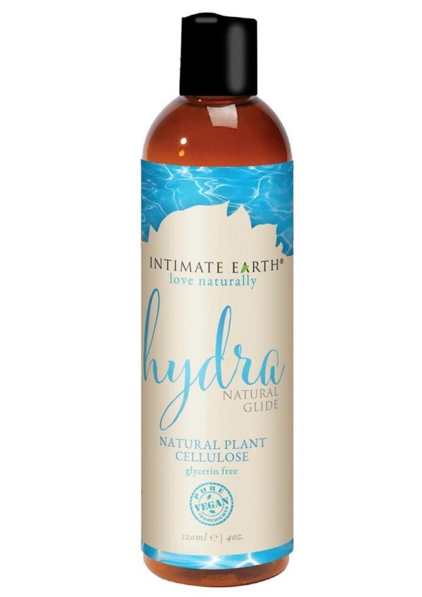 Intimate Earth Hydra Natural Glide Water Based Natural Plant Cellulose Lube 4 Ounce