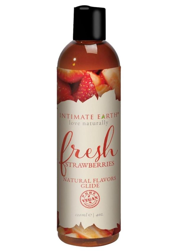 Intimate Earth Oral Pleasure Glide Fresh Strawberries 4 Ounce