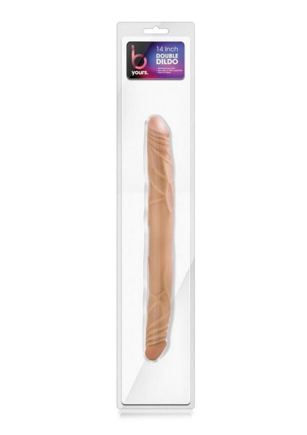 B Yours Double Dildo Latin Brown 14 Inch - Image 2