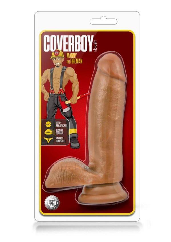 Loverboy Manny the Fireman Realistic Dildo Brown 7 Inch - Image 2