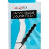 Silicone Beaded Double Rider Anal Probe Cockring Black - Image 2