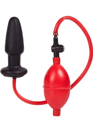 Expandable Butt Plug - Black/ Red