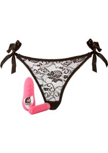 Nu Sensuelle Pleasure Panty Vibe Rechargeable Silicone with Bullet and Remote Control - Pink