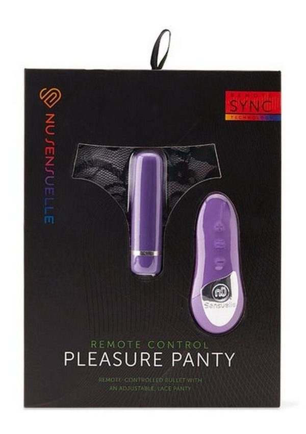 Nu Sensuelle Pleasure Panty Wireless Remote Control Silicone USB Rechargeable Bullet Waterproof Purple - Image 2