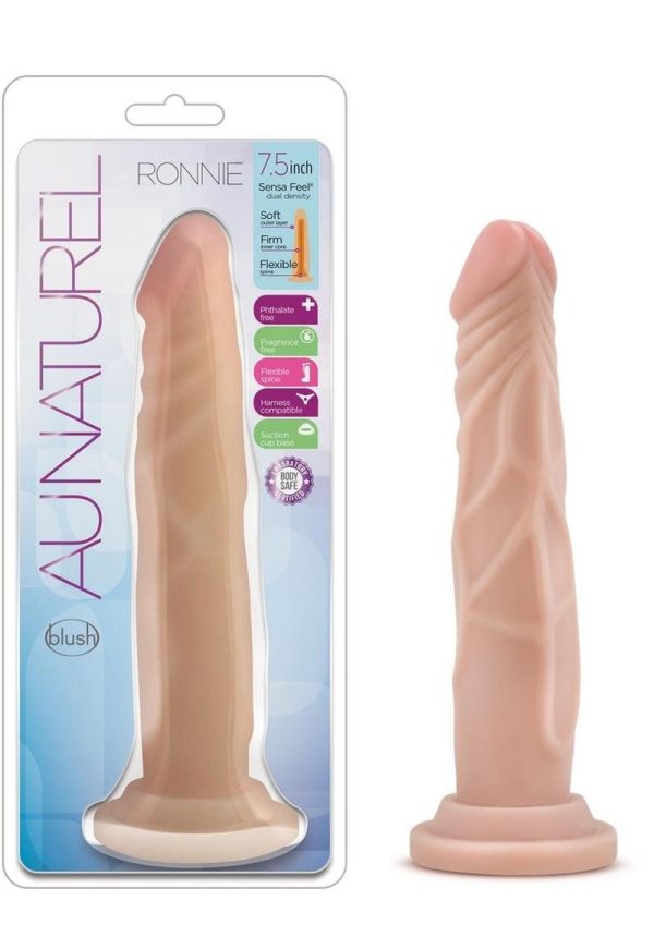 Au Naturel Ronnie Beige 7.5 inch Realistic Dildo Non Vibrating - Image 2