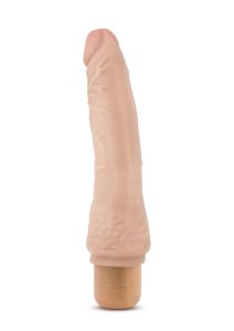 Dr. Skin Silver Collection Cock Vibe 7 Vibrating Dildo 8.5in - Vanilla