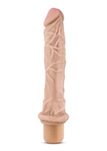 Dr. Skin Silver Collection Cock Vibe 8 Vibrating Dildo 9.75in - Vanilla