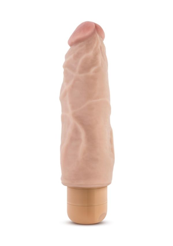 Dr. Skin Silver Collection Cock Vibe 9 Vibrating Dildo 7in - Vanilla