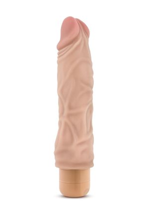 Dr. Skin Silver Collection Cock Vibe 10 Vibrating Dildo 8.5in - Vanilla