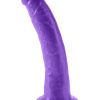 Dillio Realistic Slim Dildo Purple 7 Inches - Image 3