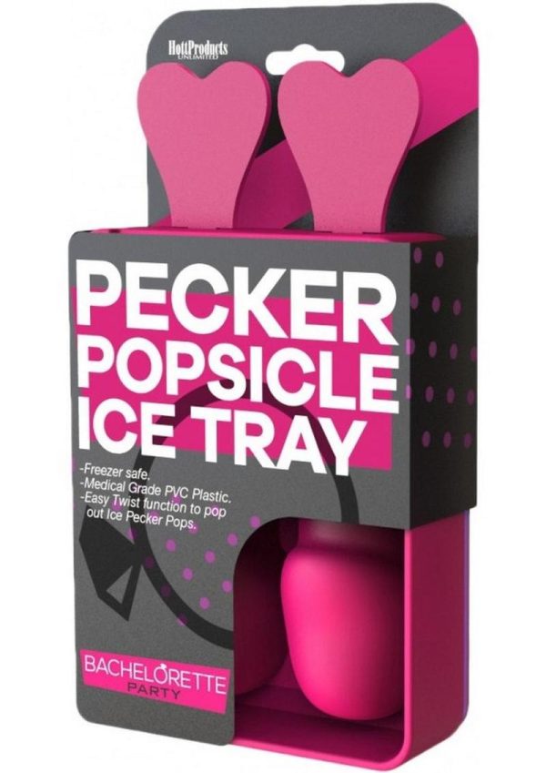 Bachelorette Party Pecker Popsicle Ice Tray 2 Molds Pink - Image 2