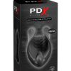 PDX Elite Vibrating Silicone Stimulator Stroker Black - Image 2