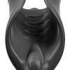 PDX Elite Vibrating Silicone Stimulator Stroker Black - Image 3