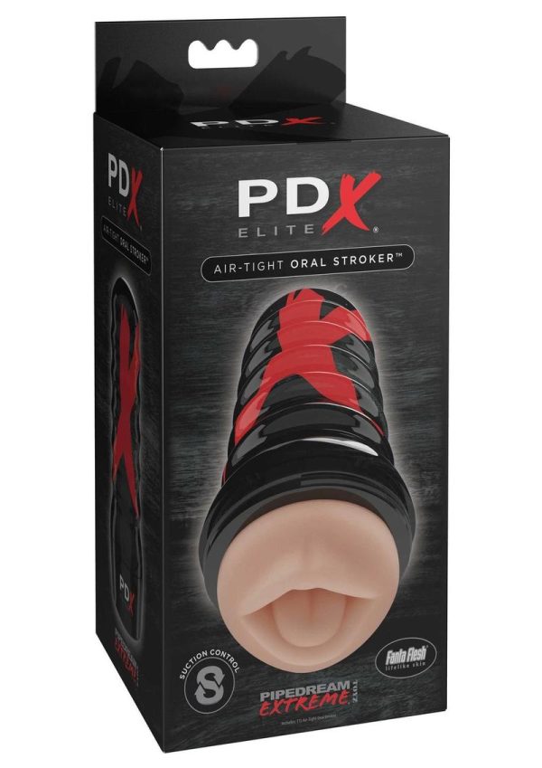 PDX Elite Air Tight Oral Stroker Masturbator Flesh - Image 2