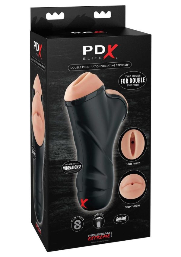 PDX Elite Double Penetration Vibrating Stroker - Image 2