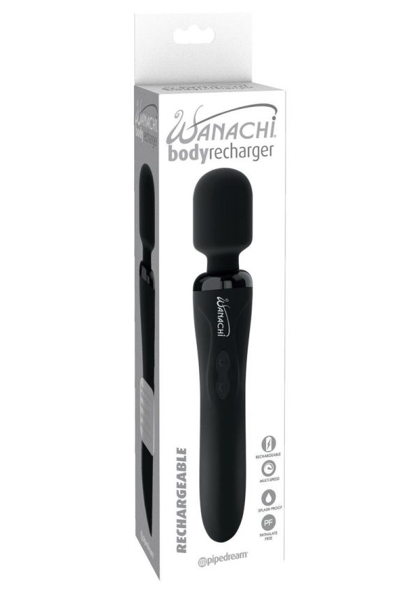 Wanachi Body Recharger Silicone Massager Showerproof Black - Image 2