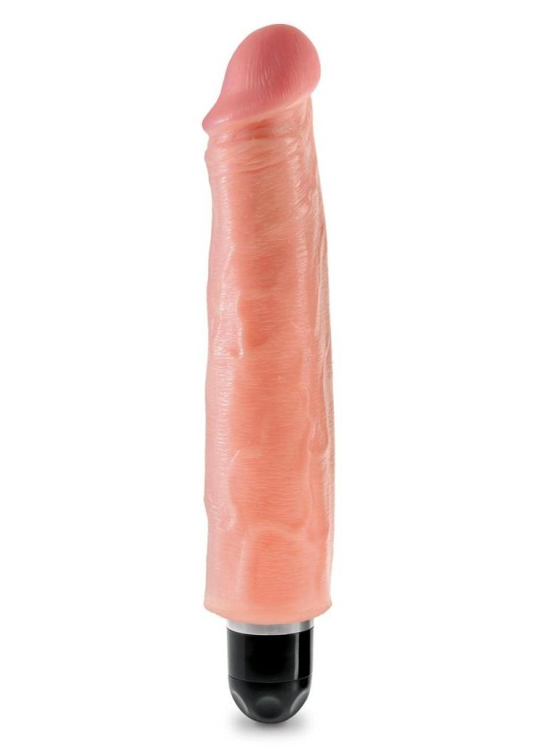 King Cock Vibrating Stiffy Dildo 7in - Vanilla