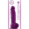 Coloursoft Silicone Realistic Dong Purple 5 Inch - Image 2