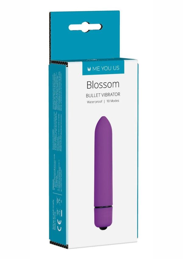 Minx Blossom Bullet Vibrator 10 Modes Waterproof Purple 3.7 Inch - Image 2