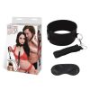 Lux Fetish Collar And Leash Set Adjustable Black - Image 3