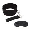 Lux Fetish Collar And Leash Set Adjustable Black - Image 4