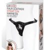 Lux Fetish Patent Leather Strap-On Harness Adjustable Black - Image 2