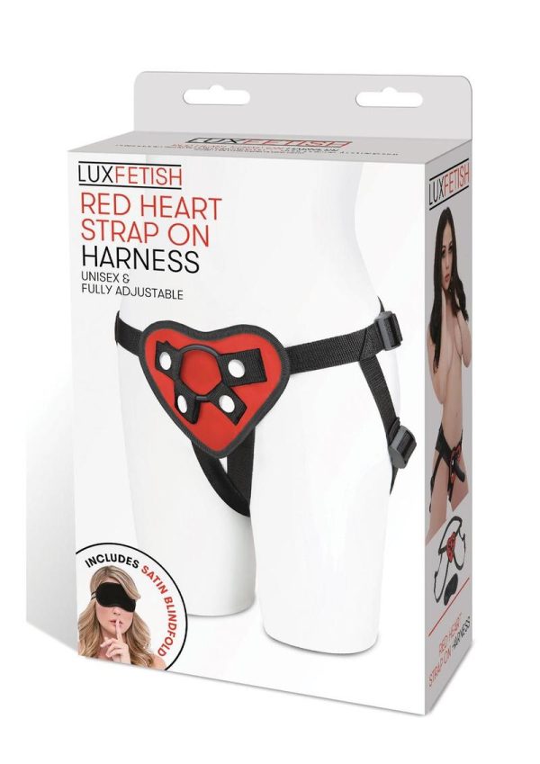 Lex Fetish Red Heart Strap-On Harness Adjustable - Image 2