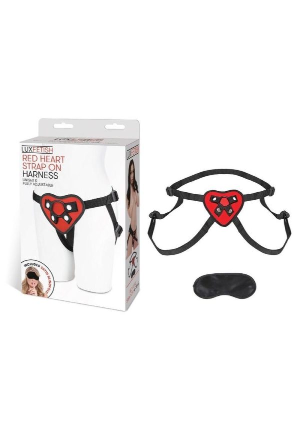 Lex Fetish Red Heart Strap-On Harness Adjustable - Image 3