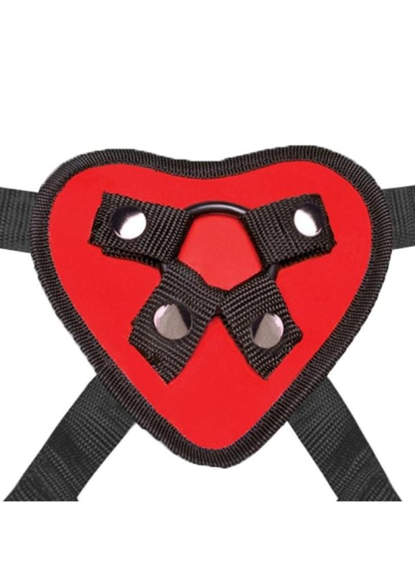 Lex Fetish Red Heart Strap-On Harness Adjustable - Image 4