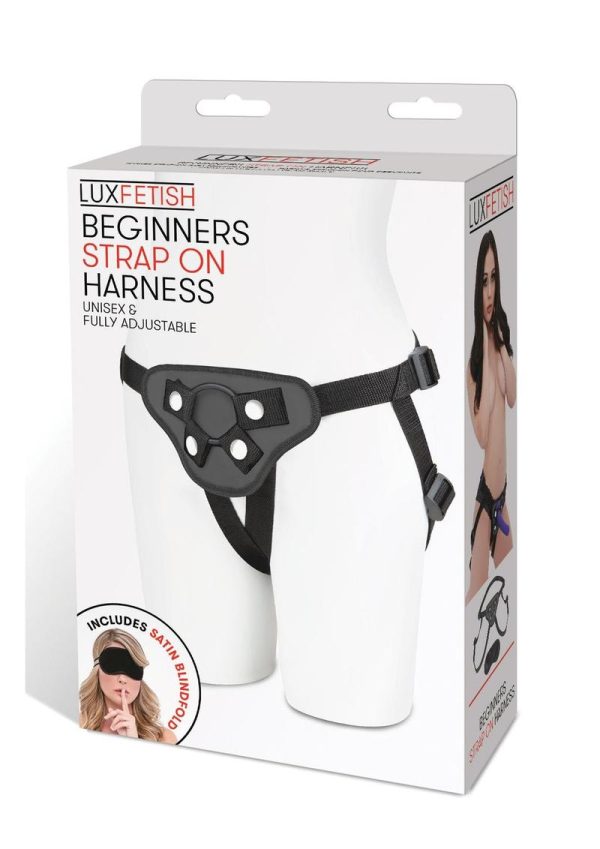 Lux Fetish Beginners Strap-On Harness Adjustable Black - Image 2