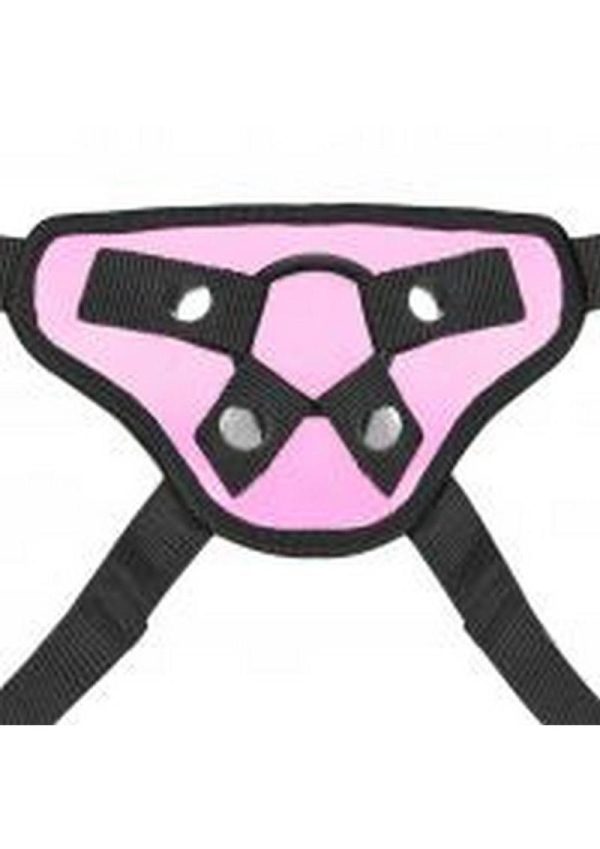 Lux Fetish Pretty In Pink Strap-On Harness Adjustable - Image 4